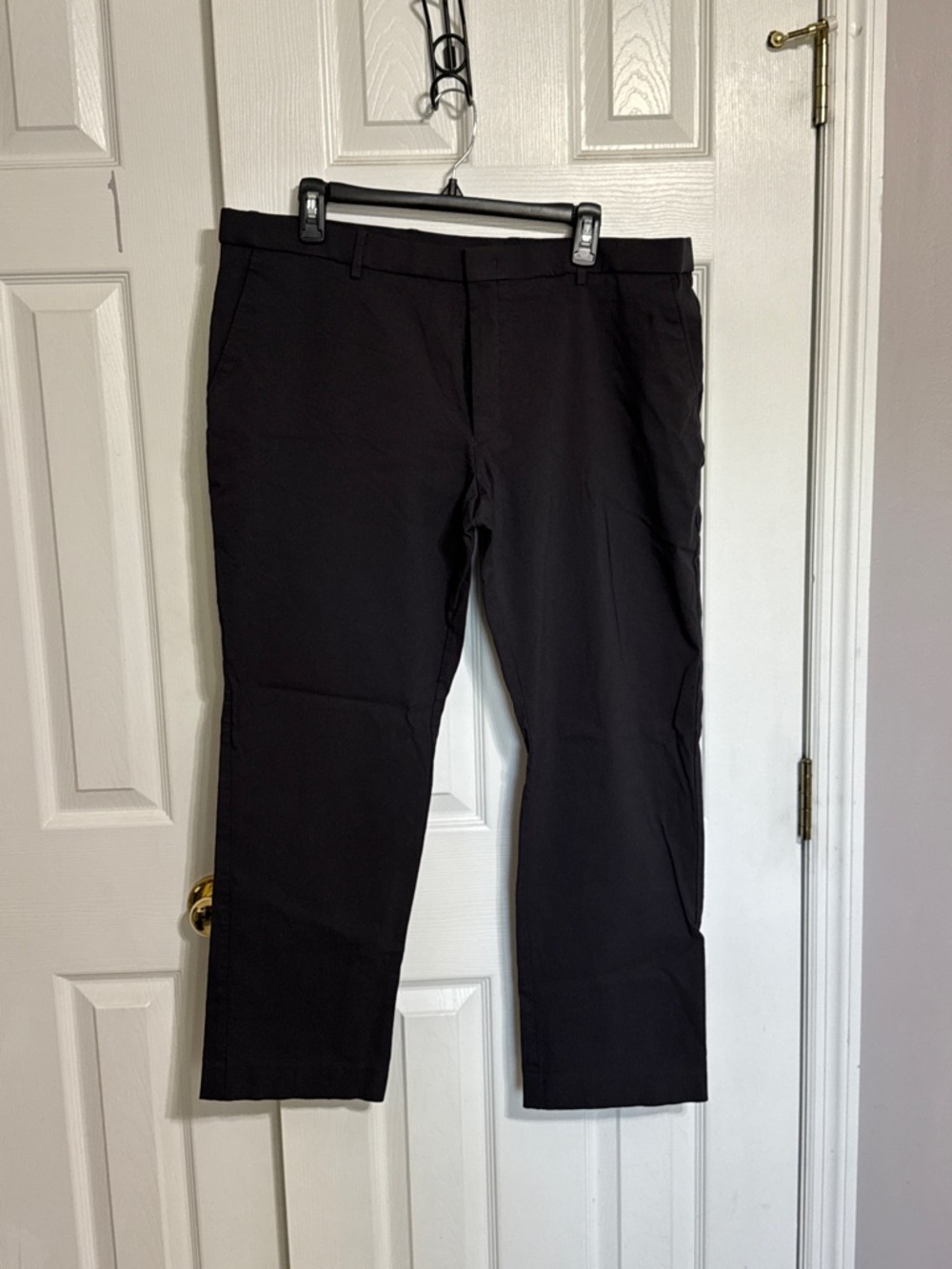 Apt. 9 Men's Black Dress Pants - Straight Leg 40x30 Slim Fit